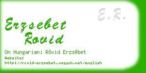 erzsebet rovid business card