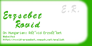 erzsebet rovid business card